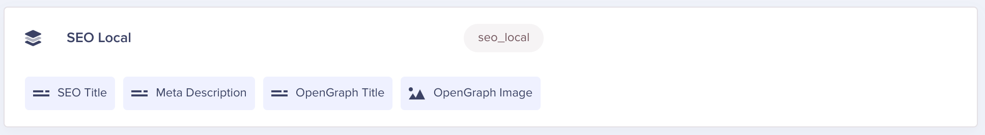 A local SEO Component